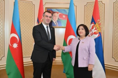 6 October 2023 The National Assembly Speaker meets with the Azerbaijani Parliament Speaker in Baku